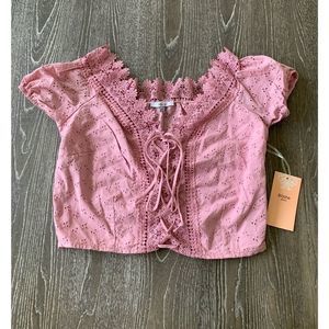 Blashe Blush Pink Cropped Top NWT